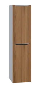 DOMINOU 42 úložná skříň 2-boxová, 1817x450x400 mm, korpus bílý, dvířka ořech světlý